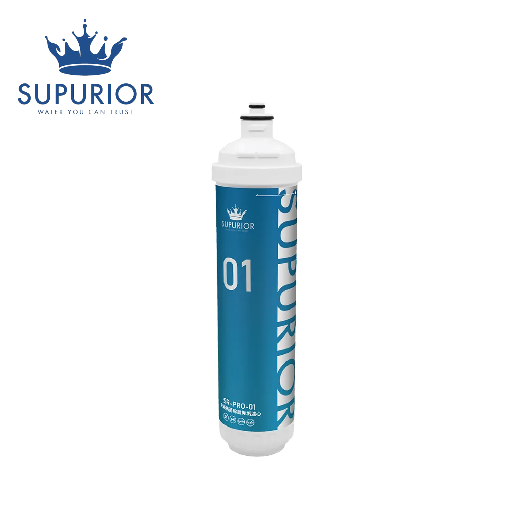 速沛優SUPURIOR SR-PRO-01 奈米抗菌除鉛抑垢濾心