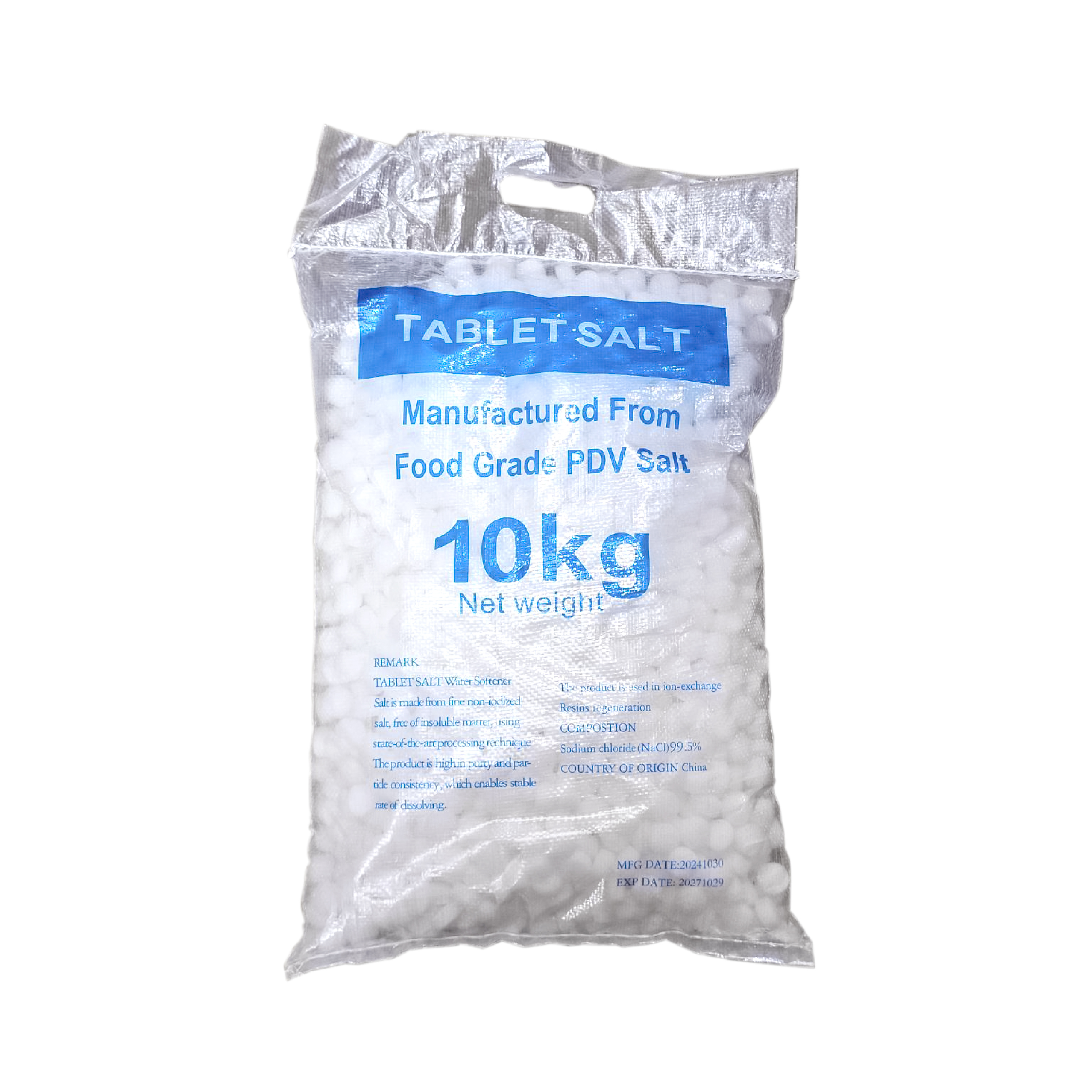  Tablet Salt 食品級軟水專用鹽錠 ( 單包-10公斤 )